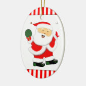 テーブパーソナライズされたルテニスホリデーギフト セラミックオーナメント (左)