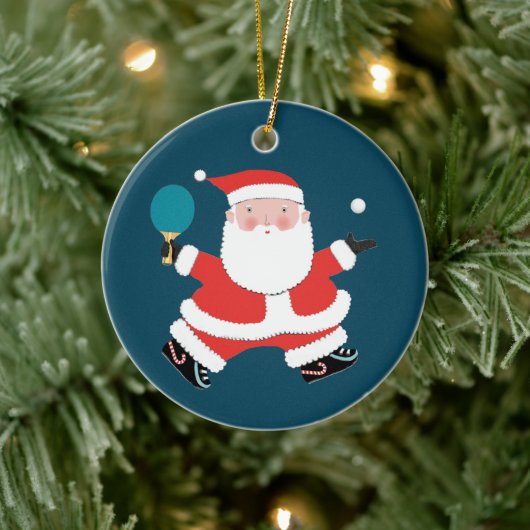 テーブパーソナライズされたルテニスホリデーギフト セラミックオーナメント (ツリー)