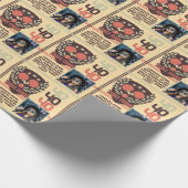 テーブパーソナライズされたルテニス名フォトエイジ誕生日 ラッピングペーパー (角)