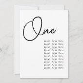 テーブミニマルルエレガントゲスト名シートグラフシック (正面)