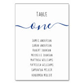 テーブモダンルゲスト名Blue Script テーブルナンバー (裏面)