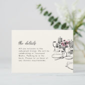 テーブモダンルスケッチリハーサルディナー 出欠カード (スタンド正面)