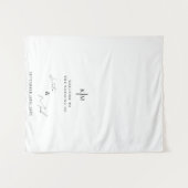 テーブモダンルランナーの結婚看板へようこそ タペストリー (正面(横))