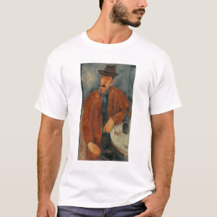 テーブルで傾いている着席させた人 Tシャツ
