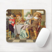 テーブルで楽しむエレガントな姿 マウスパッド (マウス)