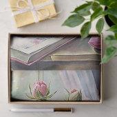 テーブルにエレガントピンクの牡丹が飾られた花瓶 薄葉紙 (ギフト)