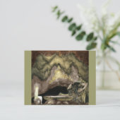 テーブルに座るプリンセスとトロール ポストカード (スタンド正面)