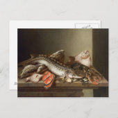 テーブルに残る魚の一生 ポストカード (正面/裏面)