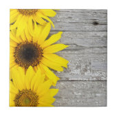 テーブルのひまわり タイル (正面)