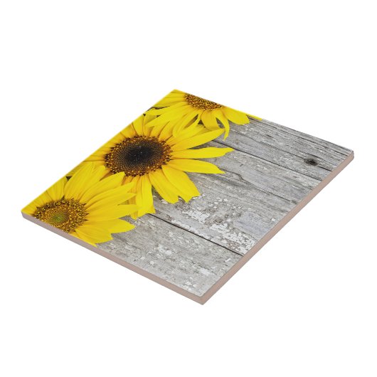 テーブルのひまわり タイル (側面)