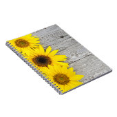 テーブルのひまわり ノートブック (右側)