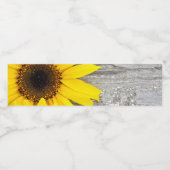 テーブルのひまわり ペットボトルラベル (シングルラベル)