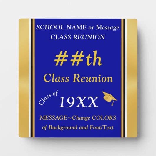 テーブルのカスタマイズ可能なクラス懇親会記号 フォトプラーク (正面)