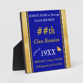 テーブルのカスタマイズ可能なクラス懇親会記号 フォトプラーク (正面)