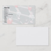 テーブルのサッカー/フットボール 名刺 (正面/裏面)