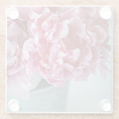 テーブルのシャクヤク ガラスコースター (裏面)