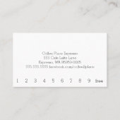 テーブルのシンプルなロイヤリティの飲み物のデザインのコーヒー ロイヤリティカード (裏面)