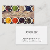 テーブルのハーブとスパイス 名刺 (正面/裏面)