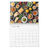 テーブルの上のさまざまな食べ物 カレンダー (1月 2027)