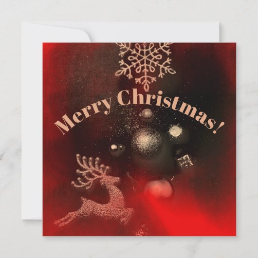 テーブルの上のクリスマスの飾り付け (正面)