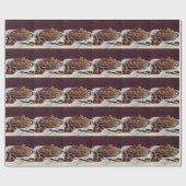 テーブルの上のブドウとクルミSisley Impressionist ラッピングペーパー (フラット)