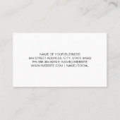 テーブルの上の木製スプーンにパスタ 名刺 (裏面)