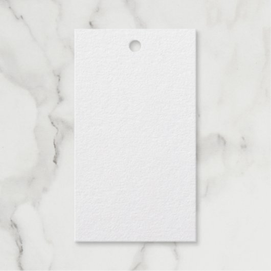 テーブルの上の食べ物 ギフトタグ (正面)