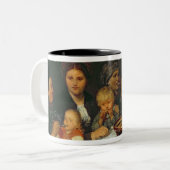 テーブルの労働者、Thueringen 1875年 ツートーンマグカップ (正面左)