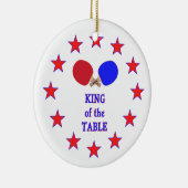 テーブルの卓球の王 セラミックオーナメント (右)