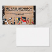 テーブルの大工ツール | 元請負人 名刺 (正面/裏面)