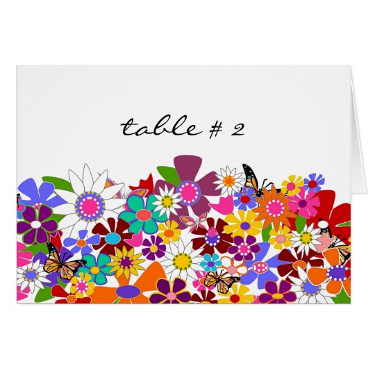 テーブルの座席カード-結婚式 (正面横)