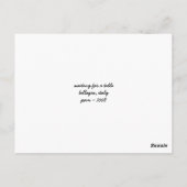 テーブルの待機中 ポストカード (裏面)