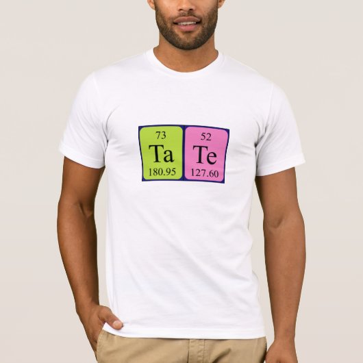 テーブルの期間別テーブル名のシャツ Tシャツ (正面)