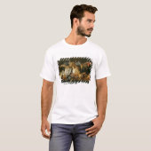 テーブルの死んだ鳥そしてノウサギの静物画 Tシャツ (正面フル)