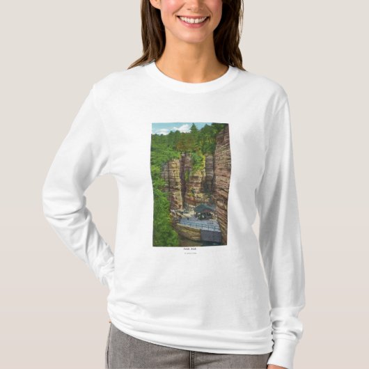 テーブルの石の眺め Tシャツ (正面)