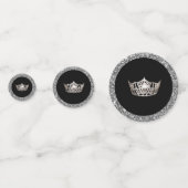 テーブルの紙吹雪グリッターの王冠の組合せ コンフェッティ (裏面)