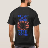 テーブルは大きくなっていく Tシャツ (裏面)