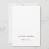 テーブルへようこそ - ファーマーズマーケット テーマ 招待状 (裏面)