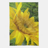 テーブルウェアの布の黄色のひまわり キッチンタオル (縦)