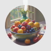 テーブルオイル塗装にフルーツクラシカルのボウル オーナメント (裏面)
