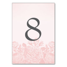 テーブルカードヴィンテージのばら色のパステル: ローズクォーツ