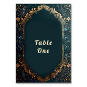 テーブルカード番号フローラデザイン テーブルナンバー (裏面)