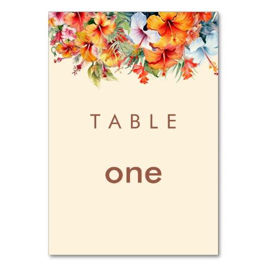 テーブルカード (正面)