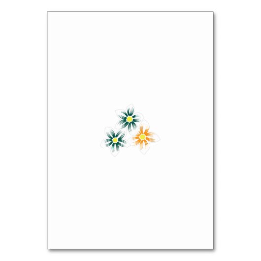 テーブルカード (正面)