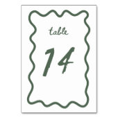 テーブルカード14 テーブルナンバー (裏面)