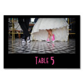 テーブルカード50代のダイナ結婚ーのカップル テーブルナンバー (裏面)