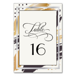 テーブルカード | モダン絵を描線とタイポグラフィ