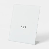 テーブルカード 台座サイン (正面)
