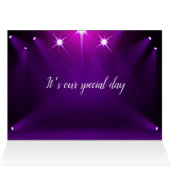 テーブルカード# 26 – スポットライト結婚の/パーティー (内部横(上))