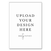テーブルカード – 3.5インチx 5インチポートレート (裏面)